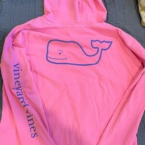 Vineyard Vines Hooded Youth Size XL Pink Tee Shirt